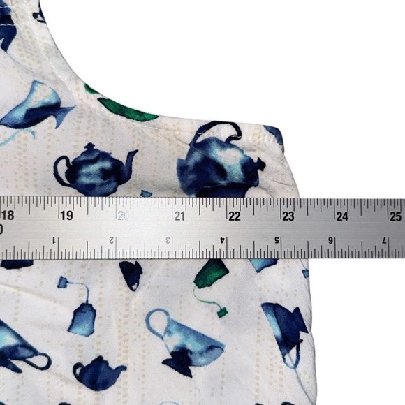 NIC+ZOE Garden Party Tank - Plus 1X White/Blue/Green - Picture 11 of 12